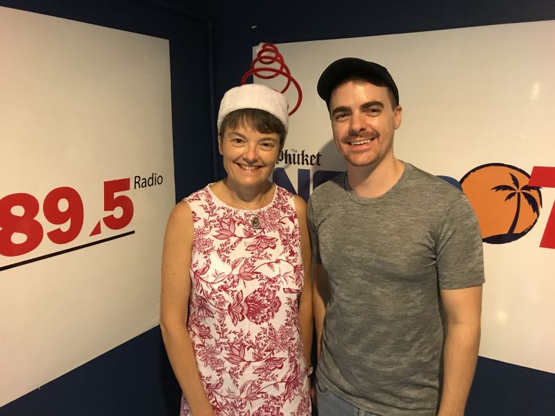 EBENEZER - Paulette Wilkinson Head of performing arts at BISP - on 'LIVE 89.5 FM GOOD MORNING PHUKET ' with CHRIS HOWSON - 7.12.2017