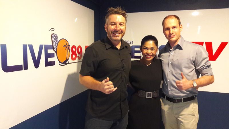 'CACHET RESORT DEWA PHUKET' - NAI YANG BEACH - GM 'JEAN FRANCOIS - on 'LIVE 89.5 FM - DRIVE ON LIVE' with JASON WILDER - 15.12.2017