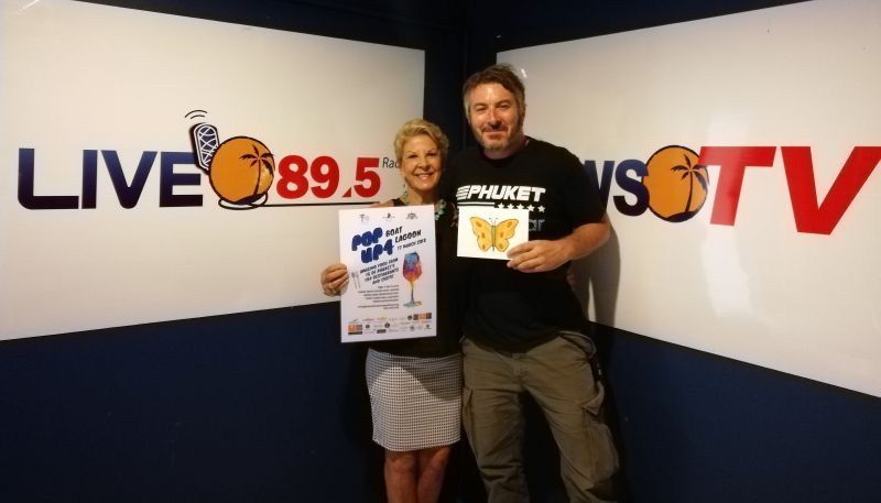 'POP UP 4' - PHUKET HAS BEEN GOOD TO US' - SUE ULTMANN - on 'DRIVE ON LIVE 89.5 FM' - with JASON WILDER - 08.03.2018