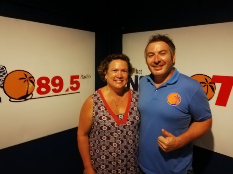 CARIBBEAN SUN SPLASH FUNDRAISER - THE ROTARY CLUB OF PATONG BEACH - KAREN EIDSVIK MOODY on 'DRIVE ON LIVE 89.5 FM - with JASON WILDER - 03.04.2018