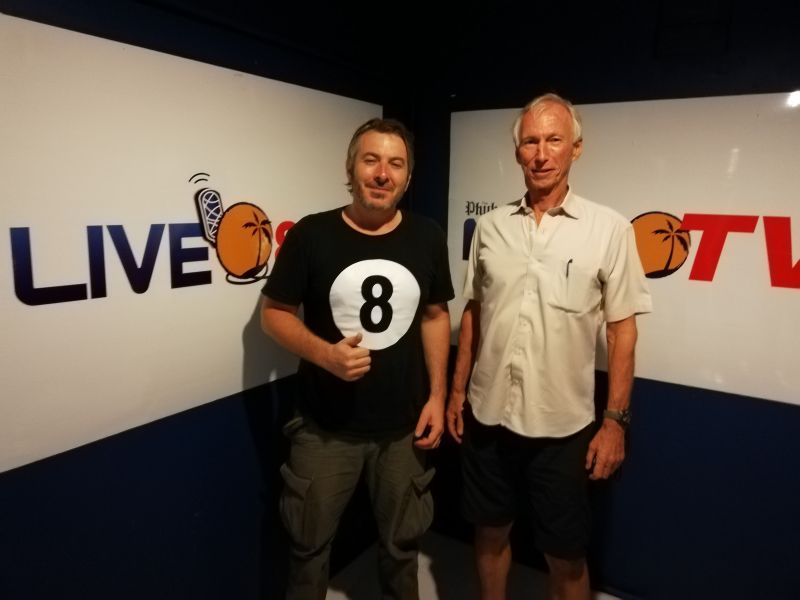 PHUKET SUNDOWNERS HOSTED BY AUSTCHAM - HARRY USHER - on 'DRIVE ON LIVE 89.5FM' - with JASON WILDER - 22.5.2018