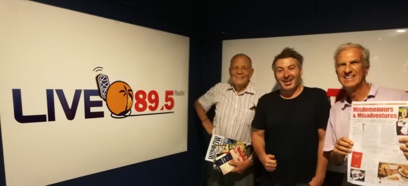 WRITERS & ARTISTS NIGHT @ THE BOATHOUSE - DR PATRICK CAMPBELL & BARRY DANIEL - on ’DRIVE ON LIVE 89.5 FM’ with JASON WILDER - 13.07.2018