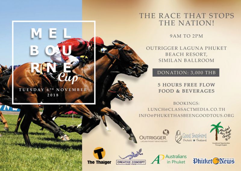 Melbourne Cup 2018 Brunch - DONNA TOONZ - ON GOOD MORNING PHUKET - WITH DJ CHRIS 23.10.2018
