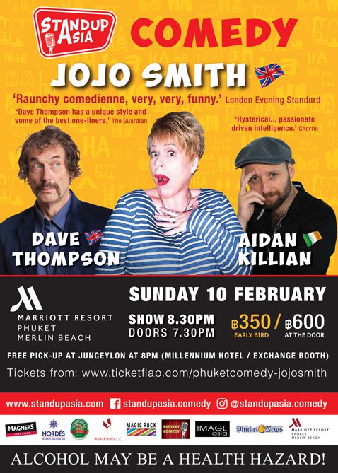 STAND UP ASIA COMEDY - JOJO SMITH - on ’DRIVE ON LIVE 89.5FM’ - with ’JASON WILDER’ - 06.02.2019