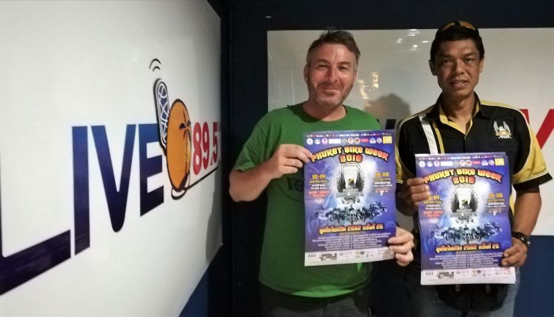 PHUKET BIKE WEEK 2019 - KHUN SUMON - on ’DRIVE ON LIVE 89.5FM - with ’JASON WILDER’ - 10.04.2019