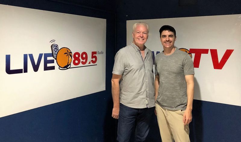 9:05-9:10am  Joel from Theatrix joined Chris on ’Good Morning Phuket’ to discuss the amazing production mounted this weekend at Underwood Art Factory!