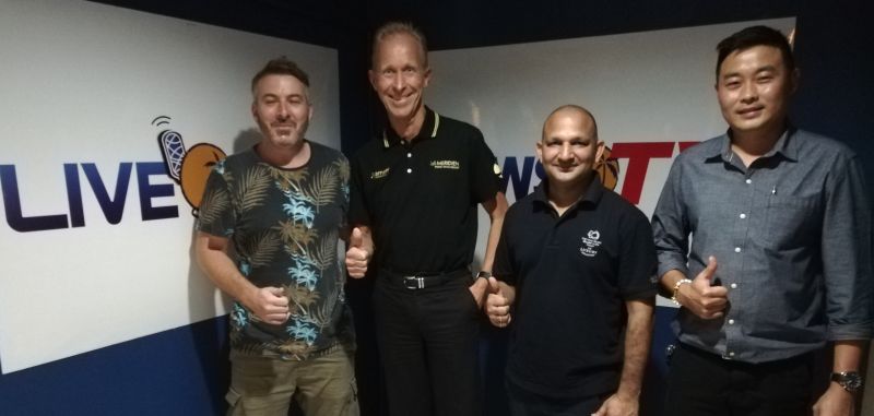 MARRIOTT RESORTS SOUTHERN THAILAND CHEFS DINNER - CHEF HANS (Le Meridien Phuket) - CHEF SANDEEP (The Naka Island) - CHEF BURIN (The Westin Siray Bay) - on 'DRIVE ON LIVE 89.5FM' - with JASON WILDER - 13.11.2019