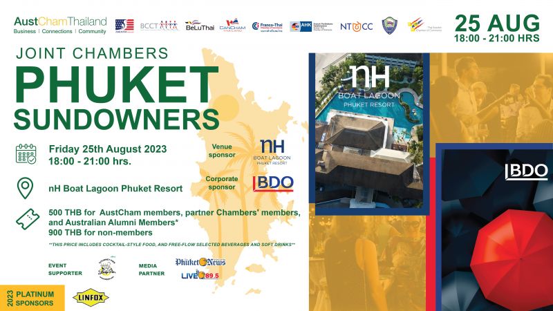 Sam Hanna on the August Phuket Sundowners!