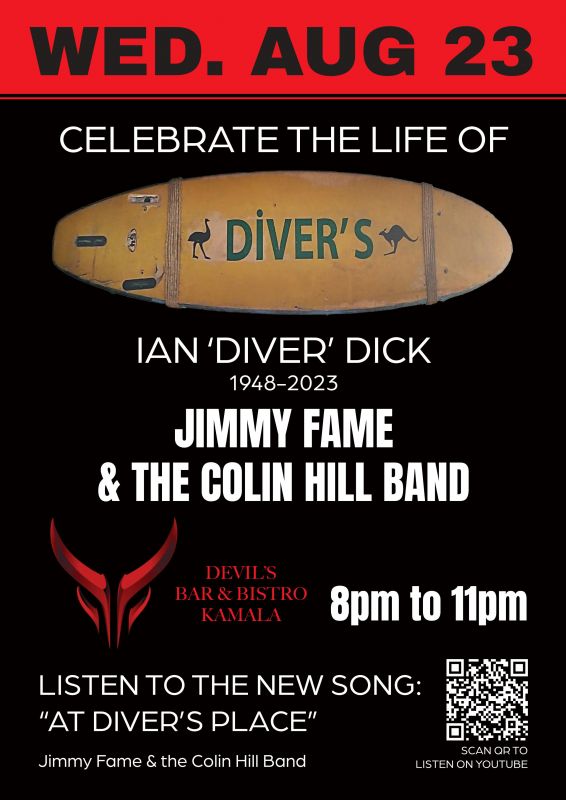 Celebrating Ian ’Diver’ Dick with Jim Newport!